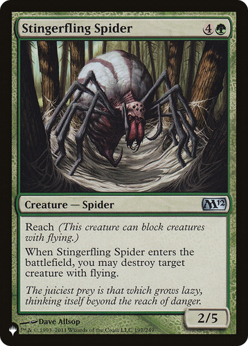 Stingerfling Spider (LIST-197/249) - The List、Wizards of the Coast、kayou
