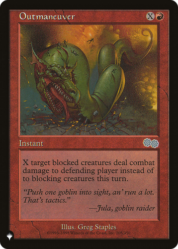 Outmaneuver (LIST-205/350) - The List、Wizards of the Coast、kayou