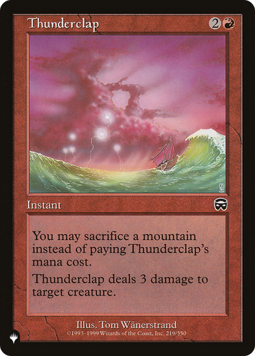 Thunderclap (LIST-219/350) - The List、Wizards of the Coast、kayou