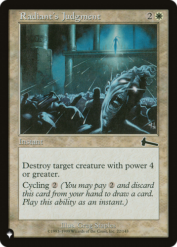 Radiant's Judgment (LIST-22/143) - The List、Wizards of the Coast、kayou