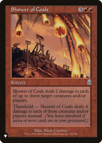 Shower of Coals (LIST-221/350) - The List、Wizards of the Coast、kayou