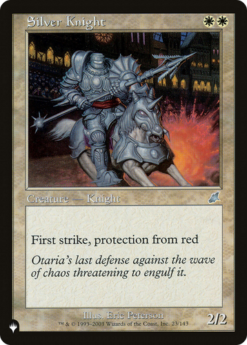 Silver Knight (LIST-23/143) - The List、Wizards of the Coast、kayou