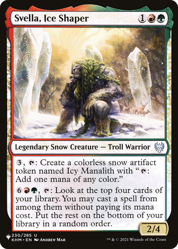 Svella, Ice Shaper (LIST-230/285) - The List: (snow)、Wizards of the Coast、kayou