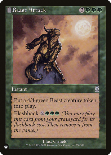 Beast Attack (LIST-230/350) - The List: (tombstone)、Wizards of the Coast、kayou