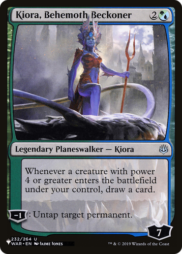 Kiora, Behemoth Beckoner (LIST-232/264) - The List、Wizards of the Coast、kayou