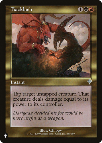 Backlash (LIST-234/350) - The List、Wizards of the Coast、kayou