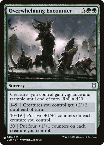 Overwhelming Encounter (LIST-245/361) - The List、Wizards of the Coast、kayou
