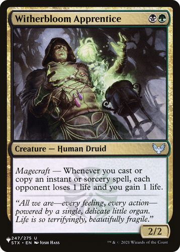 Witherbloom Apprentice (LIST-247/275) - The List、Wizards of the Coast、kayou