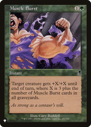 Muscle Burst (LIST-252/350) - The List、Wizards of the Coast、kayou