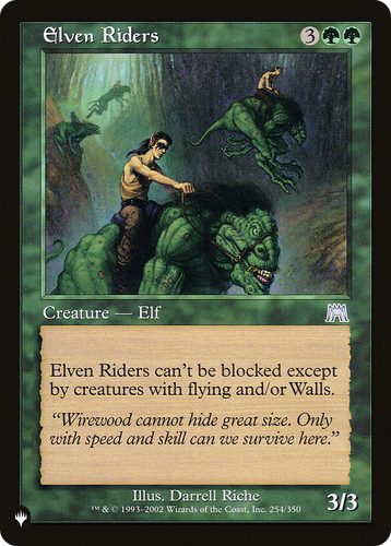 Elven Riders (LIST-254/350) - The List、Wizards of the Coast、kayou