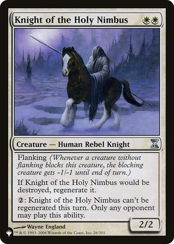 Knight of the Holy Nimbus (LIST-26/301) - The List、Wizards of the Coast、kayou