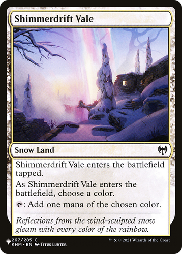 Shimmerdrift Vale (LIST-267/285) - The List: (snow)、Wizards of the Coast、kayou