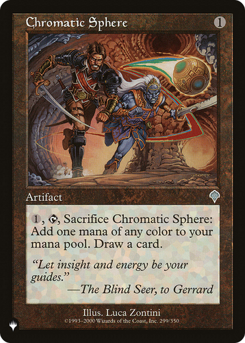 Chromatic Sphere (LIST-299/350) - The List、Wizards of the Coast、kayou