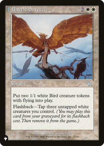Battle Screech (LIST-3/143) - The List: (tombstone)、Wizards of the Coast、kayou