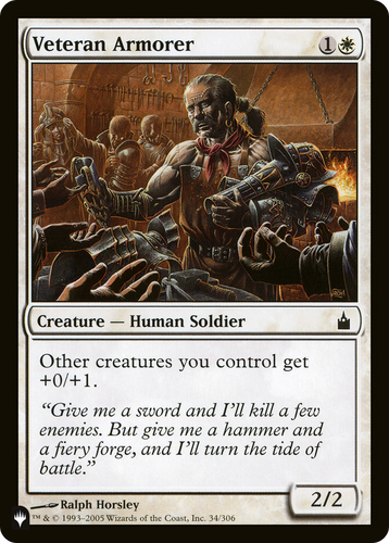 Veteran Armorer (LIST-34/306) - The List、Wizards of the Coast、kayou