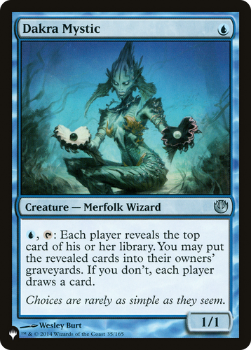 Dakra Mystic (LIST-35/165) - The List、Wizards of the Coast、kayou