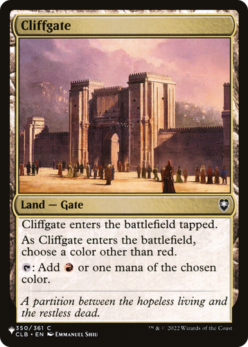 Cliffgate (LIST-350/361) - The List、Wizards of the Coast、kayou