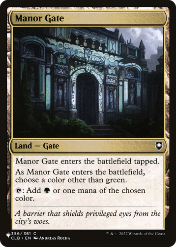 Manor Gate (LIST-356/361) - The List、Wizards of the Coast、kayou