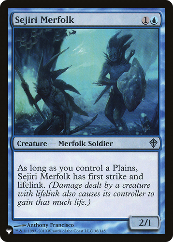 Sejiri Merfolk (LIST-36/145) - The List、Wizards of the Coast、kayou