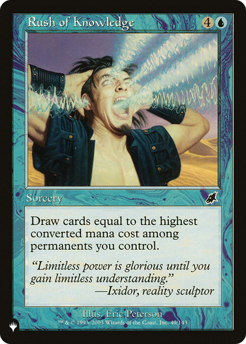 Rush of Knowledge (LIST-49/143) - The List、Wizards of the Coast、kayou