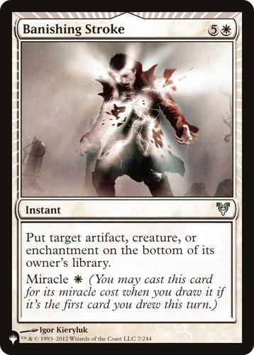 Banishing Stroke (LIST-7/244) - The List: (miracle)、Wizards of the Coast、kayou
