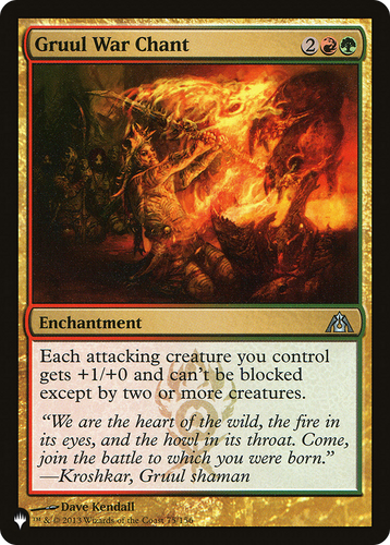 Gruul War Chant (LIST-75/156) - The List、Wizards of the Coast、kayou