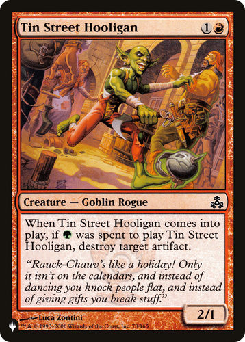 Tin Street Hooligan (LIST-78/165) - The List、Wizards of the Coast、kayou