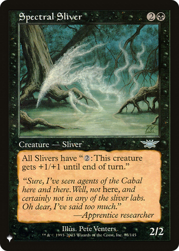 Spectral Sliver (LIST-83/145) - The List、Wizards of the Coast、kayou