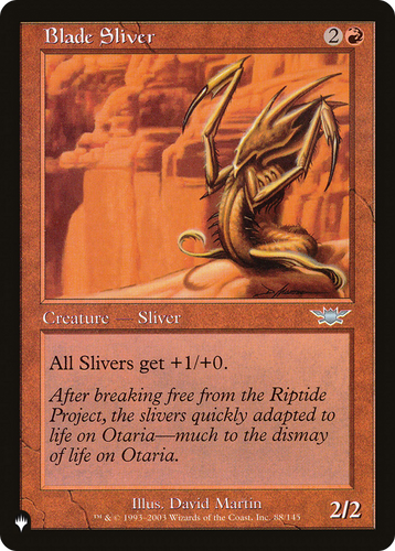 Blade Sliver (LIST-88/145) - The List、Wizards of the Coast、kayou
