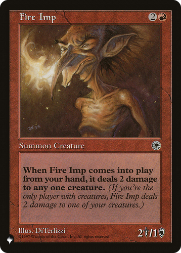 Fire Imp (LIST-) - The List、Wizards of the Coast、kayou