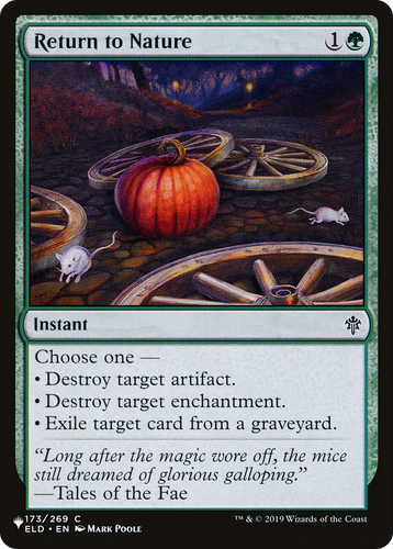 Return to Nature (LIST-ELD-173) - The List、Wizards of the Coast、kayou