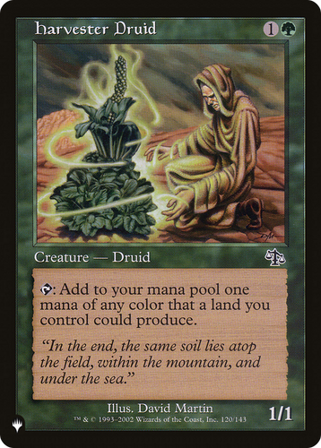 Harvester Druid (LIST-JUD-120) - The List、Wizards of the Coast、kayou