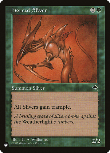 Horned Sliver (LIST-) - The List、Wizards of the Coast、kayou