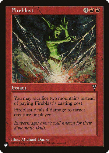 Fireblast (LIST-) - The List、Wizards of the Coast、kayou
