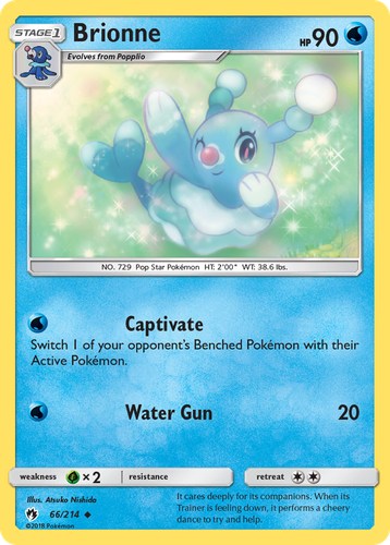 Brionne 66/214 - Lost Thunder Reverse Holofoil (LP)、The Pokémon Company、kayou