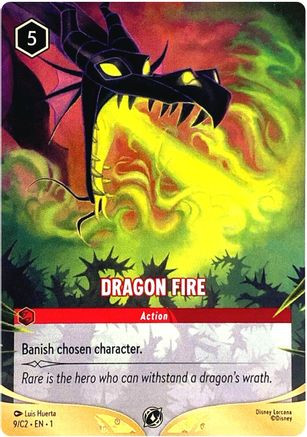 Dragon Fire (9/C2) (1) - Disney Lorcana Promo Cards、Ravensburger、kayou