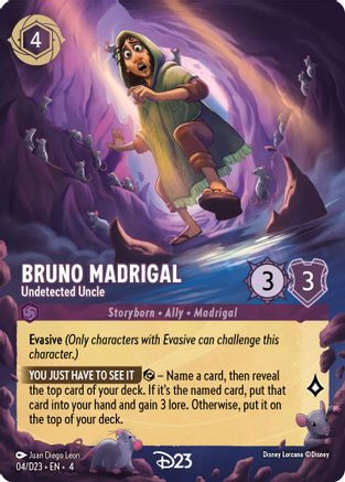 Bruno Madrigal - Undetected Uncle (4) - D23 Promos Holofoil、Ravensburger、kayou