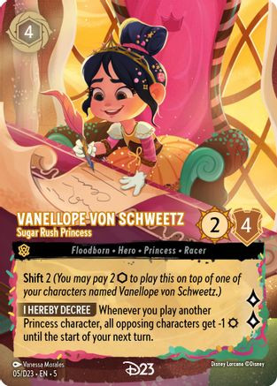 Vanellope von Schweetz - Sugar Rush Princess (5) - D23 Promos Holofoil、Ravensburger、kayou
