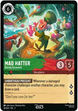 Mad Hatter - Unruly Eccentric (16) - D23 Promos Holofoil、Ravensburger、kayou