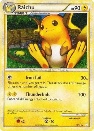 Raichu - 10/123 (Cracked Ice Holo) 10 - Deck Exclusives Holofoil (LP)、The Pokémon Company、kayou