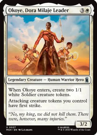 Okoye, Dora Milaje Leader (MSH-027) - Marvel Super Heroes、Wizards of the Coast、kayou