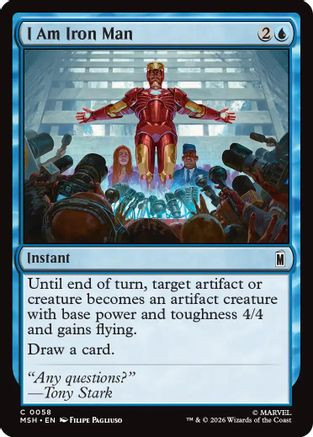 I Am Iron Man (MSH-058) - Marvel Super Heroes Foil - Game Nerdz