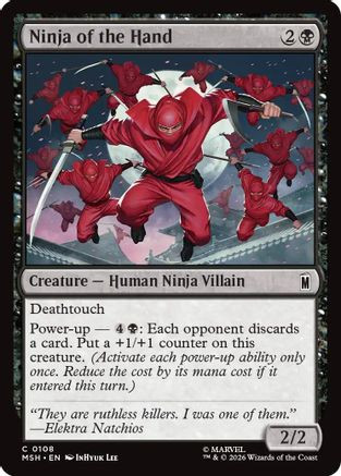 Ninja of the Hand (MSH-108) - Marvel Super Heroes Foil、Wizards of the Coast、kayou