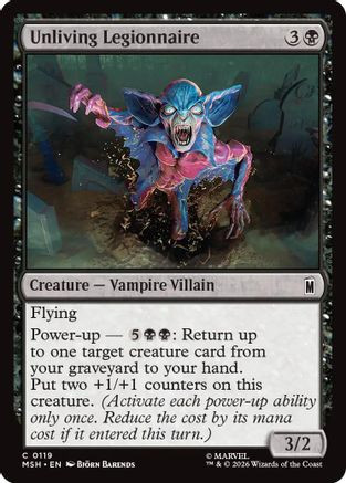 Unliving Legionnaire (MSH-119) - Marvel Super Heroes、Wizards of the Coast、kayou