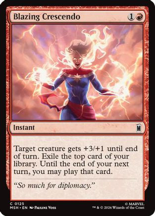 Blazing Crescendo (MSH-125) - Marvel Super Heroes Foil、Wizards of the Coast、kayou