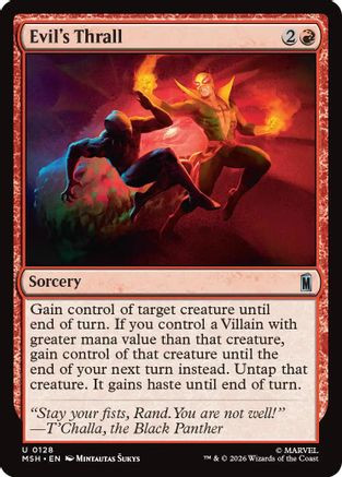 Evil's Thrall (MSH-128) - Marvel Super Heroes、Wizards of the Coast、kayou