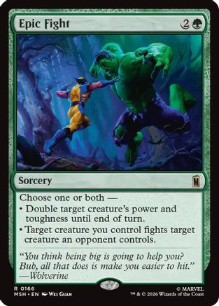 Epic Fight (MSH-166) - Marvel Super Heroes Foil、Wizards of the Coast、kayou