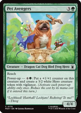 Pet Avengers (MSH-178) - Marvel Super Heroes Foil、Wizards of the Coast、kayou