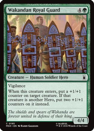 Wakandan Royal Guard (MSH-195) - Marvel Super Heroes、Wizards of the Coast、kayou