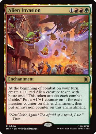Alien Invasion (MSH-200) - Marvel Super Heroes Foil、Wizards of the Coast、kayou